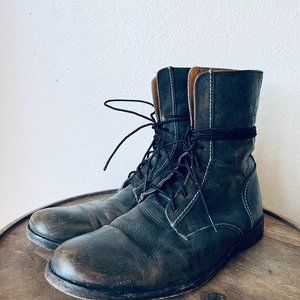 Bed Stu Leather Lace-Up Ankle Moto Combat Boots Men's Size 8 sold